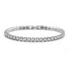 Silver-plated tennis bracelet