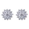 Flower earrings rhinestone