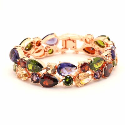 Rose statement bracelet multicolour