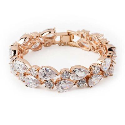 Statement bracelet in rose