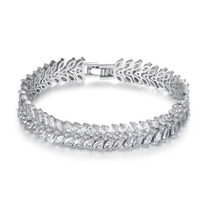 Swarovski bracelet silver-plated