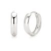 Silver-Plated Hoop Earrings