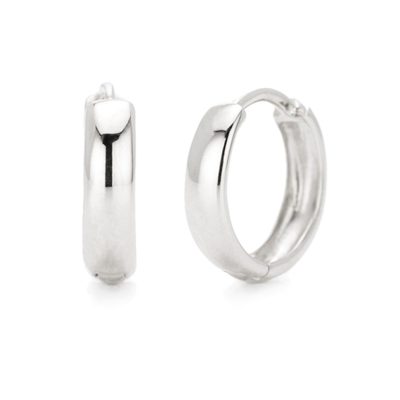Silver-Plated Hoop Earrings