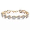 Swarovski drop bracelet gold colour