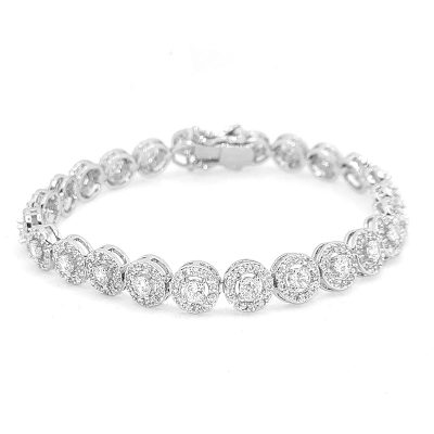 Round Swarovski tennis bracelet