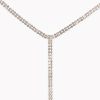 Lange Silverplated Choker Ketting