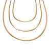 Rose gold-plated snake necklace set