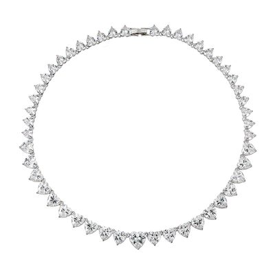 White hearts necklace