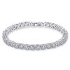Silver-tone Swarovski tennis bracelet