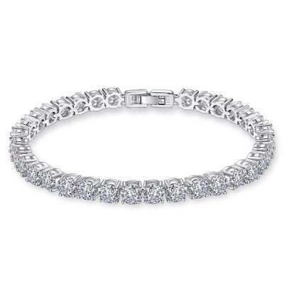 Silver-tone Swarovski tennis bracelet