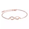 Infinity bracelet rose